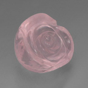 Quarzo rosa naturale rosa da 43,69 ct, trasparente, trasparente/traslucido