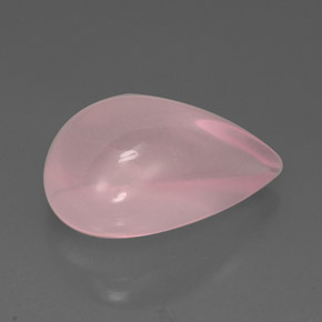 Quarzo rosa naturale rosa da 16,86 ct, trasparente, trasparente/traslucido