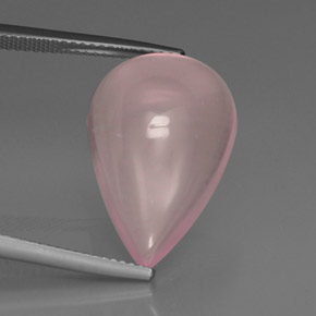 Quarzo rosa naturale rosa da 13,10 ct, trasparente, trasparente/traslucido