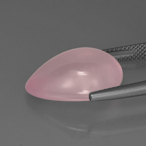 Quarzo rosa naturale rosa da 11,82 ct, trasparente, trasparente/traslucido