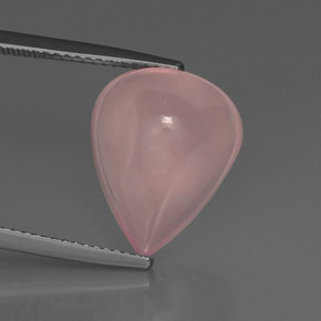 Quarzo rosa Rosa naturale da 9.46 ct, Trasparente, Trasparente/Traslucido