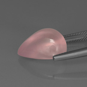 Quarzo rosa Rosa naturale da 9.46 ct, Trasparente, Trasparente/Traslucido