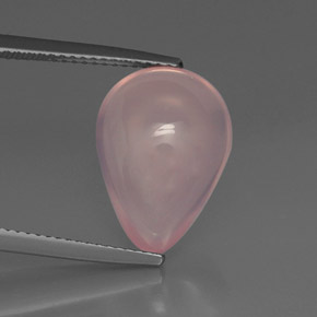 Quarzo rosa naturale rosa da 7,49 ct, trasparente, trasparente/traslucido
