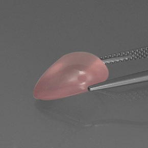 Quarzo rosa naturale rosa da 5,75 ct, trasparente, trasparente/traslucido