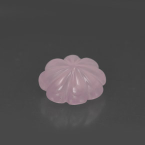 Quarzo rosa naturale rosa da 3,88 ct, taglio fiore, trasparente