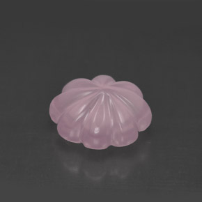 Quarzo rosa naturale rosa da 3,83 ct, taglio fiore, trasparente