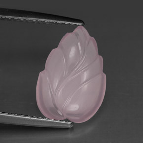 Quarzo rosa naturale rosa da 4,13 ct, taglio fiore, trasparente
