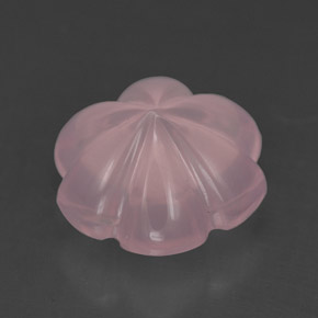 Quarzo rosa Rosa naturale da 4.34 ct, Taglio a fiore, Trasparente