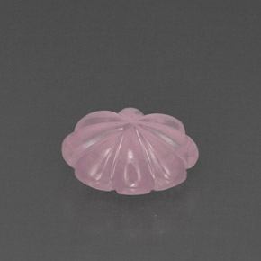 Quarzo rosa naturale rosa da 6,35 ct, taglio fiore, trasparente