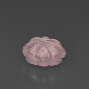 Quarzo rosa naturale rosa da 6,33 ct, taglio fiore, trasparente