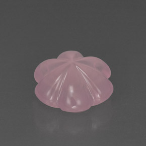 Quarzo rosa naturale rosa da 9,18 ct, taglio fiore, trasparente