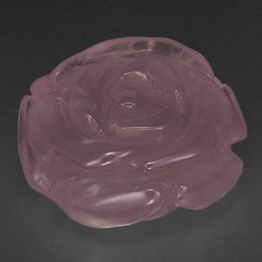 Quarzo rosa naturale rosa da 58,19 ct, trasparente, trasparente/traslucido