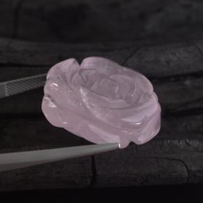 Quarzo rosa naturale rosa da 53,41 ct, forma fantasia, traslucido