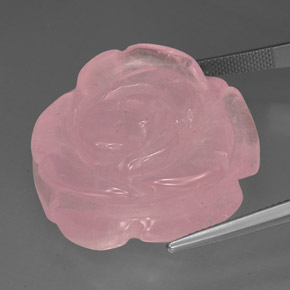 Quarzo rosa naturale rosa da 71,47 ct, trasparente, trasparente/traslucido