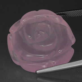 Quarzo rosa naturale rosa da 48,86 ct, trasparente, trasparente/traslucido