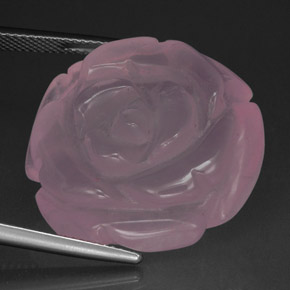 Quarzo rosa naturale rosa da 48,86 ct, trasparente, trasparente/traslucido