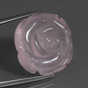 Quarzo rosa naturale rosa da 37,94 ct, forma fantasia, traslucido