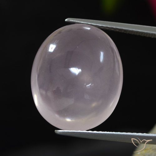 17.48ct Naturale Rosa Molto Chiaro Quarzo rosa, Ovale, Trasparente