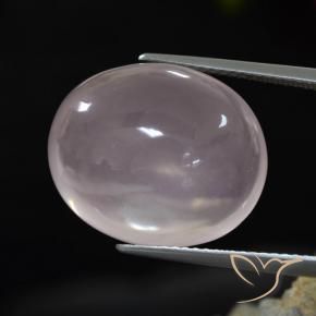 Quarzo rosa Rosa Molto Chiaro naturale da 17.48 ct, Ovale, Trasparente