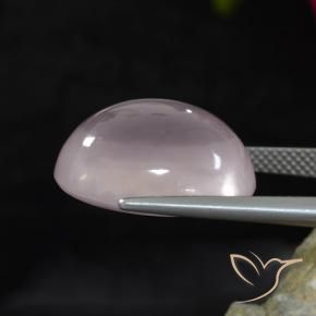 Quarzo rosa Rosa Molto Chiaro naturale da 17.48 ct, Ovale, Trasparente