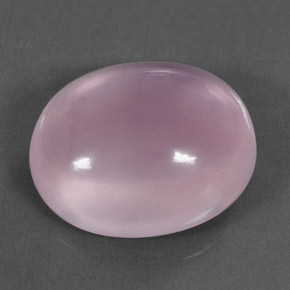 Quarzo rosa naturale rosa da 31,69 ct, taglio ovale, trasparente