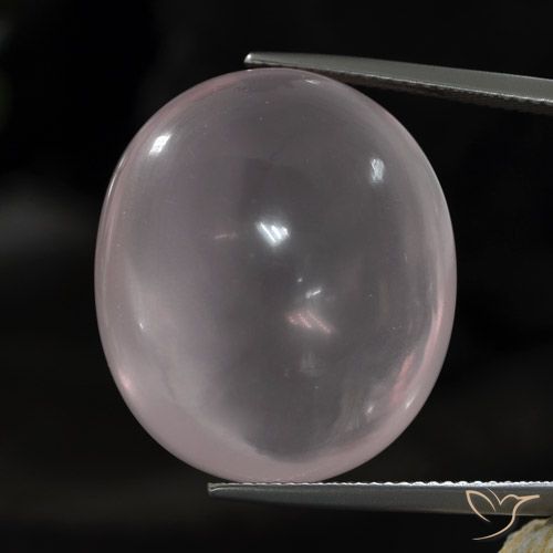 46.80ct Naturale Rosa molto chiaro Quarzo rosa, Ovale, Trasparente