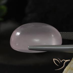 Quarzo rosa Rosa molto chiaro naturale da 46.80 ct, Ovale, Trasparente