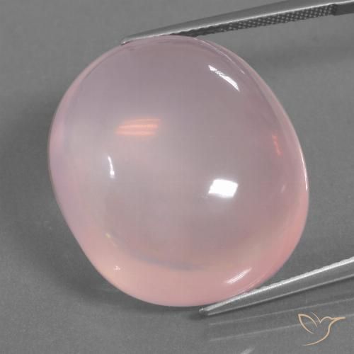 45.90ct Naturale Rosa chiaro Quarzo rosa, Ovale, Trasparente