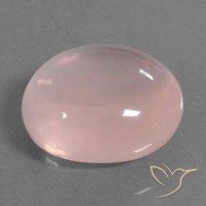 Quarzo rosa Rosa chiaro naturale da 45.90 ct, Ovale, Trasparente