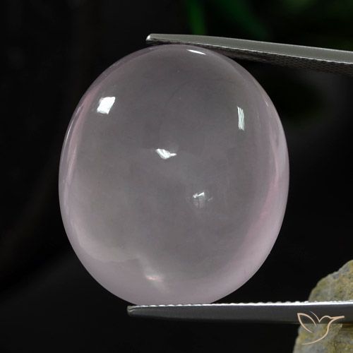 44.65ct Naturale Rosa Molto Chiaro Quarzo rosa, Ovale, Trasparente