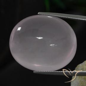 Quarzo rosa Rosa Molto Chiaro naturale da 44.65 ct, Ovale, Trasparente