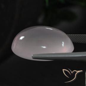 Quarzo rosa Rosa Molto Chiaro naturale da 44.65 ct, Ovale, Trasparente