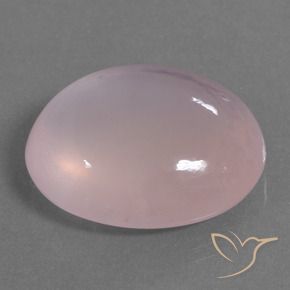 Quarzo rosa Rosa chiaro naturale da 40.97 ct, Ovale, Trasparente/Traslucido