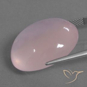 Quarzo rosa Rosa chiaro naturale da 40.97 ct, Ovale, Trasparente/Traslucido