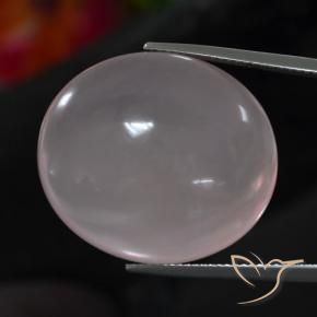 Quarzo rosa Rosa chiaro naturale da 39.82 ct, Ovale, Trasparente
