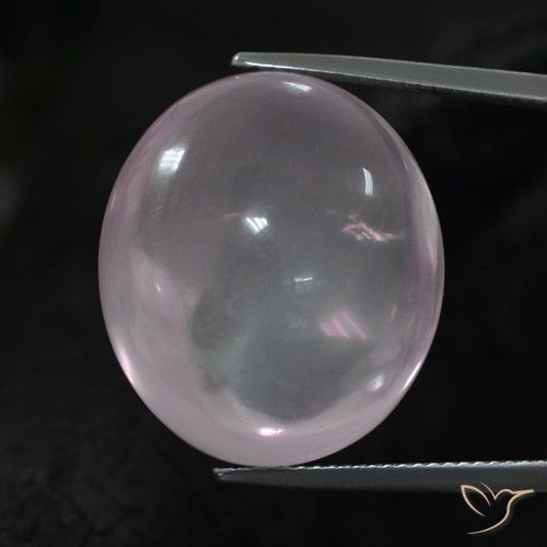 38.11ct Naturale Rosa Molto Chiaro Quarzo rosa, Ovale, Trasparente