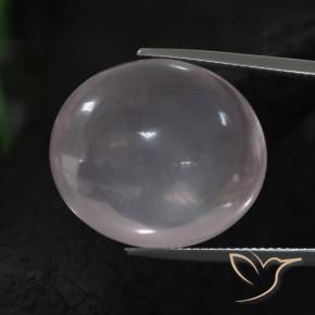 Quarzo rosa Rosa Molto Chiaro naturale da 38.11 ct, Ovale, Trasparente