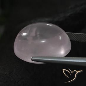 Quarzo rosa Rosa Molto Chiaro naturale da 38.11 ct, Ovale, Trasparente