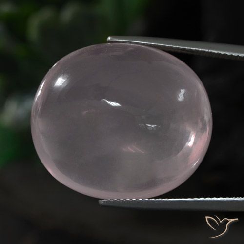 51.32ct Naturale Rosa chiaro Quarzo rosa, Ovale, Trasparente