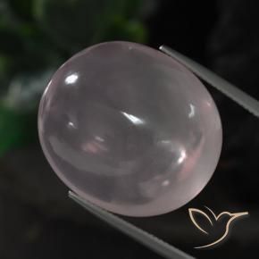 Quarzo rosa Rosa chiaro naturale da 51.32 ct, Ovale, Trasparente