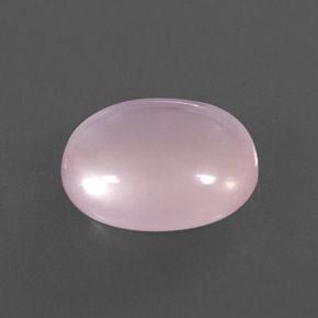 Quarzo rosa naturale rosa da 7,46 ct, taglio ovale, trasparente