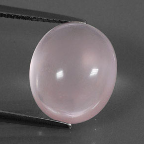 Quarzo rosa naturale rosa da 10,12 ct, taglio ovale, trasparente