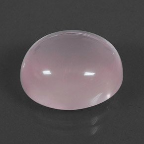 Quarzo rosa naturale rosa da 10,04 ct, taglio ovale, trasparente