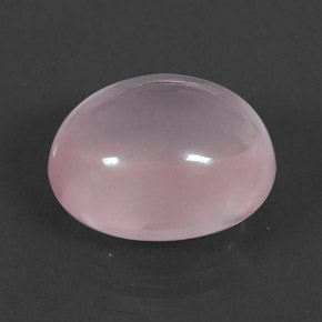 Quarzo rosa naturale rosa da 8,60 ct, taglio ovale, trasparente
