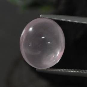 Quarzo rosa naturale rosa da 11,10 ct, taglio ovale, trasparente