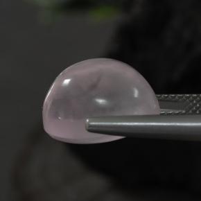 Quarzo rosa naturale rosa da 11,10 ct, taglio ovale, trasparente