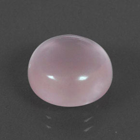 Quarzo rosa Rosa naturale da 7.32 ct, Taglio rotondo, Trasparente
