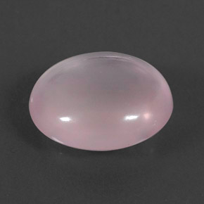 Quarzo rosa naturale rosa da 7,22 ct, taglio ovale, trasparente