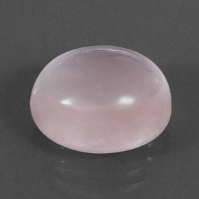 Quarzo rosa naturale rosa da 9,85 ct, taglio ovale, trasparente