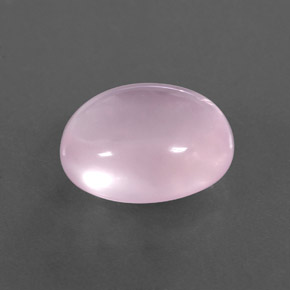 Quarzo rosa naturale rosa da 8,07 ct, taglio ovale, trasparente